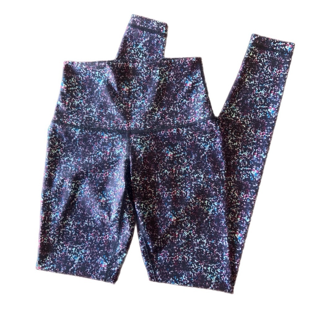 Lululemon Wunder Under Pant Full-On Luxtreme Roll Down Rocky Road Gusto Blue